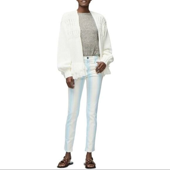 FRAME Le High Skinny Crop Ombré Stripe 28 NWT - Picture 6 of 12